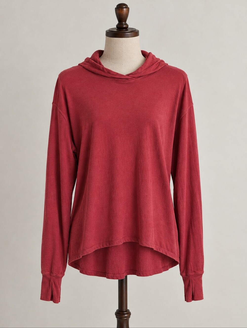 ACX XL Dusty Rose Hooded Long Sleeve Top - Size 0XL